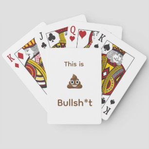 Baraja De Cartas Esto es divertido de la Emoji de Bull Poo