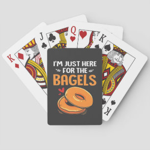 Baraja De Cartas Estoy aquí por la comida judía Bagels