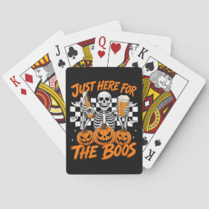 Baraja De Cartas Estoy Aquí Solo por los Boos Esqueleto de Hallowee
