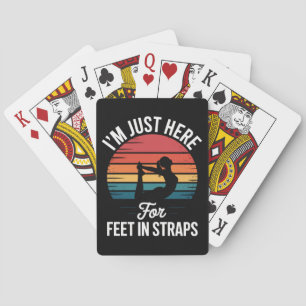 Baraja De Cartas Estoy aquí solo por Pies en correas Pilates divert