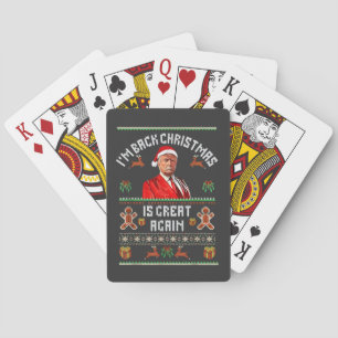 Baraja De Cartas Estoy de vuelta, la Navidad es genial de nuevo Tru