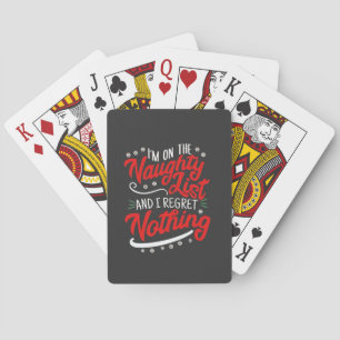 Baraja De Cartas Estoy en la Lista Traviesa y No Me Arrepiento Navi