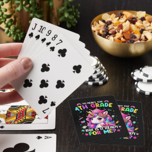 Baraja De Cartas Estoy listo para el unicornio de 4to grado primer