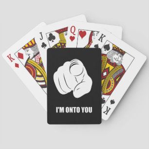 Baraja De Cartas Estoy Sobre Ti - Dedo Apuntando, Divertido