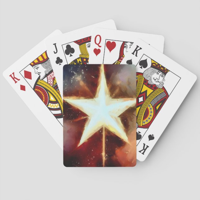 Baraja De Cartas Estrella de navidades (1) (Reverso)