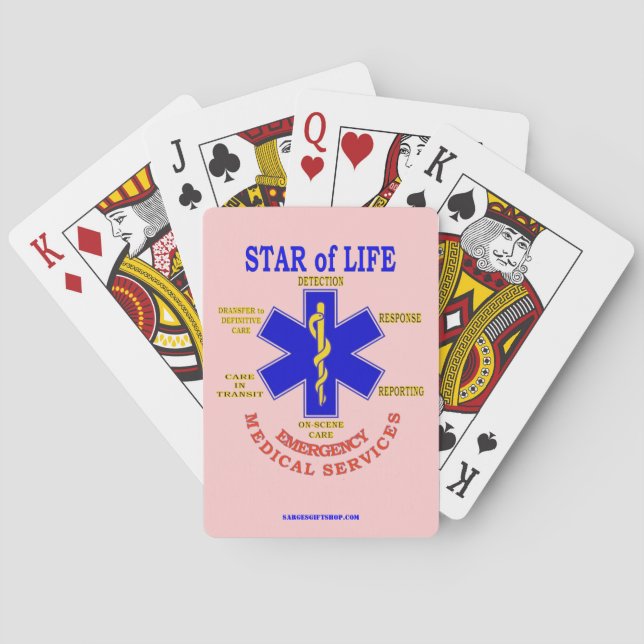 BARAJA DE CARTAS ESTRELLA DE VIDA (Reverso)