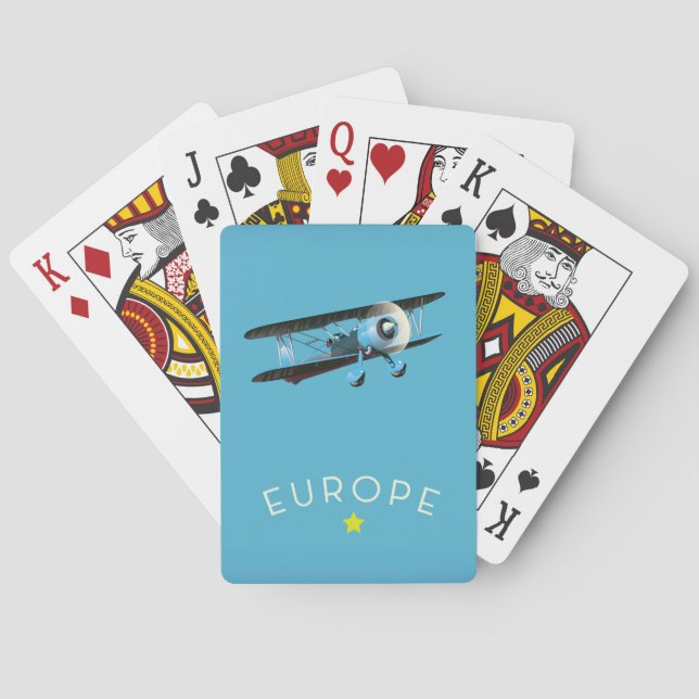 Baraja De Cartas Estrella dorada de Europa (Reverso)
