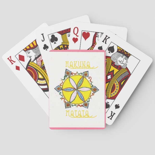 Baraja De Cartas Estrella en la creación de Hakuna Matata (Reverso)