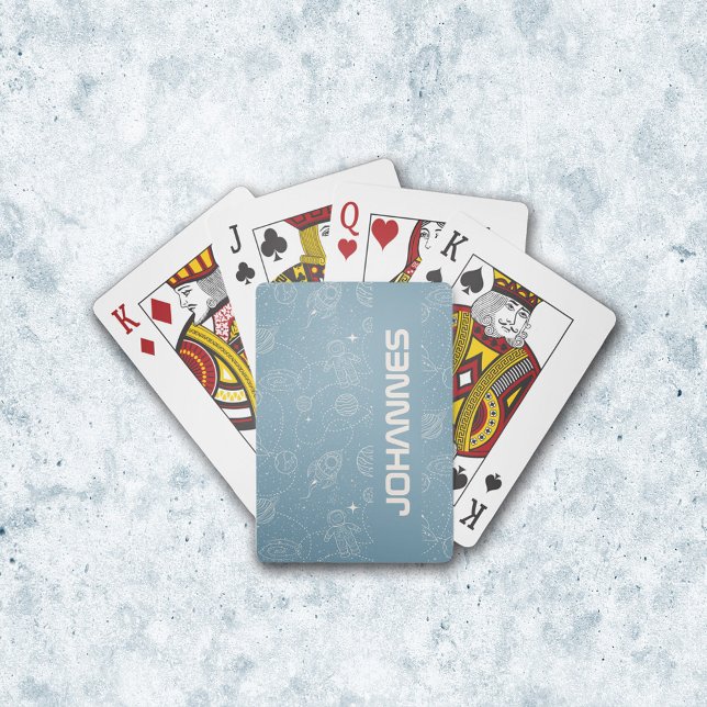 Baraja De Cartas Estrella universal de galaxia de exploración espac (Playing Cards - Explore the Universe Soft Blue)