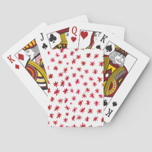 Baraja De Cartas Estrellas acuáticas - rojo
