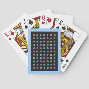 Baraja De Cartas Estrellas coloridas sobre pasteles en tarjetas de