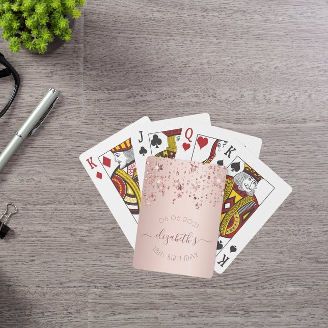Baraja De Cartas Estrellas de color rosa rosa de 18 años (Subido por el creador)