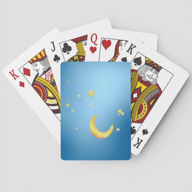 Baraja De Cartas Estrellas de luna creciente (Reverso)