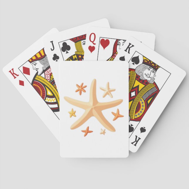Baraja De Cartas Estrellas de mar y las pequeñas (Reverso)