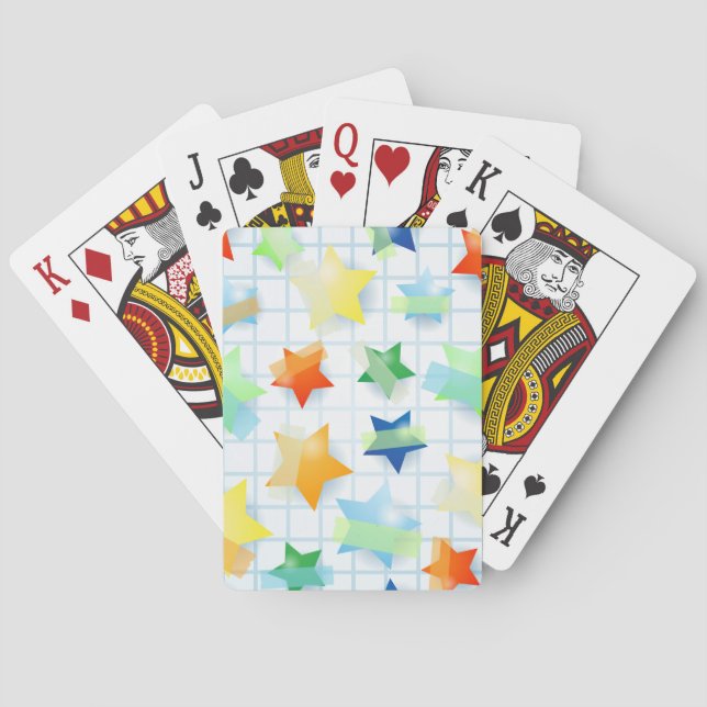 Baraja De Cartas Estrellas de papel (Reverso)