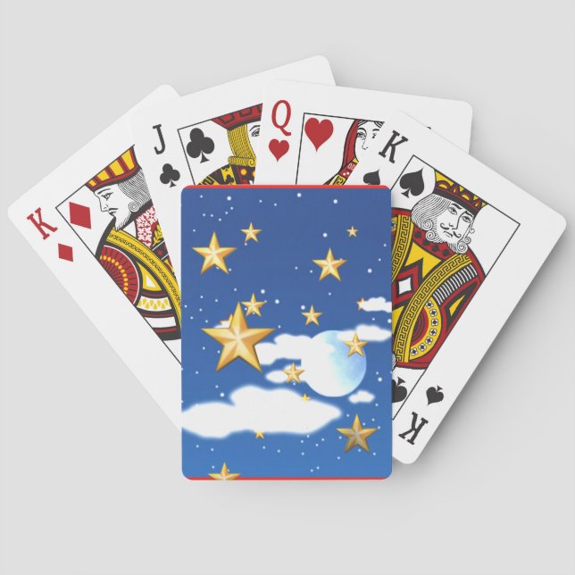 Baraja De Cartas Estrellas doradas (Reverso)