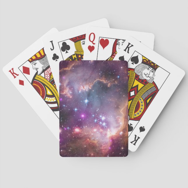 Baraja De Cartas Estrellas Jóvenes En La Pequeña Nube Magallánica. (Reverso)