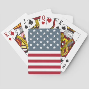 Baraja De Cartas Estrellas patrióticas de bandera estadounidense y