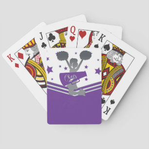 Baraja De Cartas Estrellas Plateadas Blancas Purpura Animarse