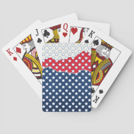 Baraja De Cartas Estrellas rojas, blancas y azules (Estados Unidos)