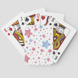 Baraja De Cartas Estrellas rosas + azules