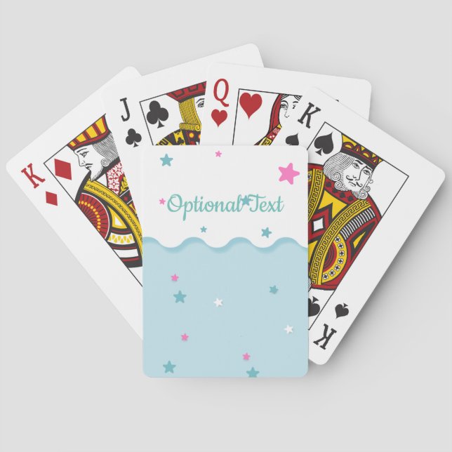 Baraja De Cartas Estrellas sobre el mar (Reverso)
