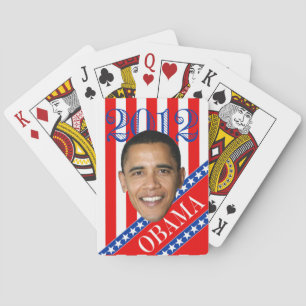 Baraja De Cartas Estrellas y franjas de Obama 2012