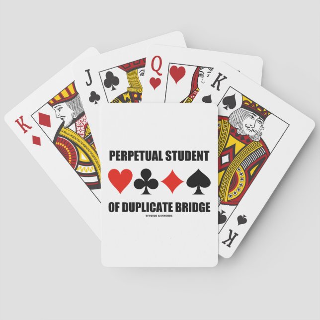 Baraja De Cartas Estudiante Perpetuo De Puente Duplicado (Trajes De (Reverso)