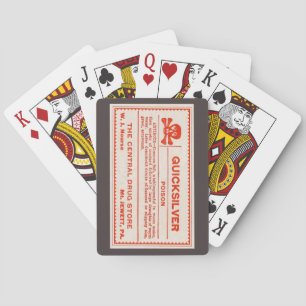 Baraja De Cartas Etiqueta de plata rápida