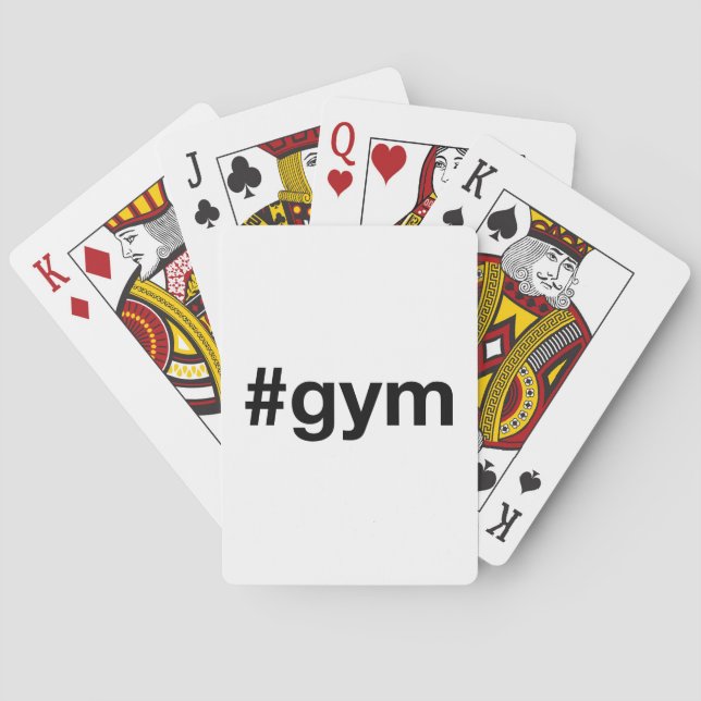Baraja De Cartas Etiqueta GYM (Reverso)