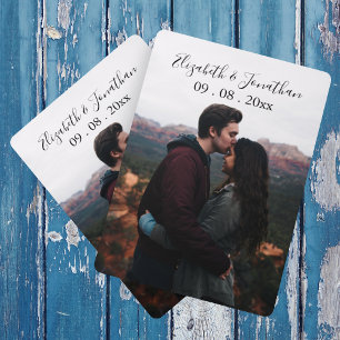 Baraja De Cartas Evento de Boda con Foto Personalizada