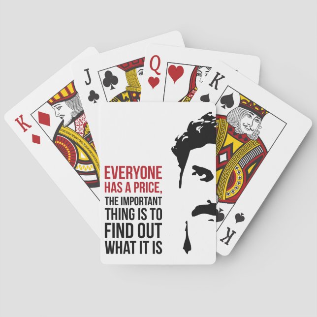 Baraja De Cartas Everyone has a price (Reverso)