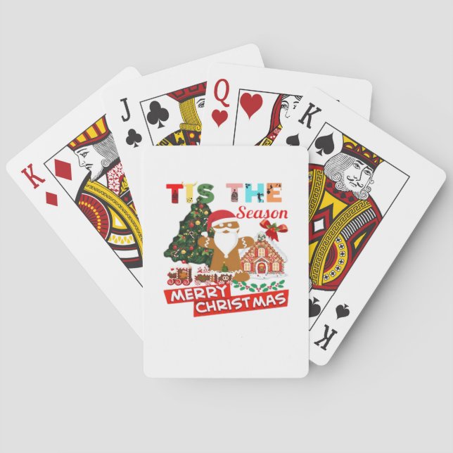 Baraja De Cartas Everyone Loves A At Christmas Christmas Santas Com (Reverso)