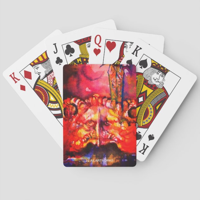 Baraja De Cartas EXCALIBUR / Mágica y misterio (Reverso)