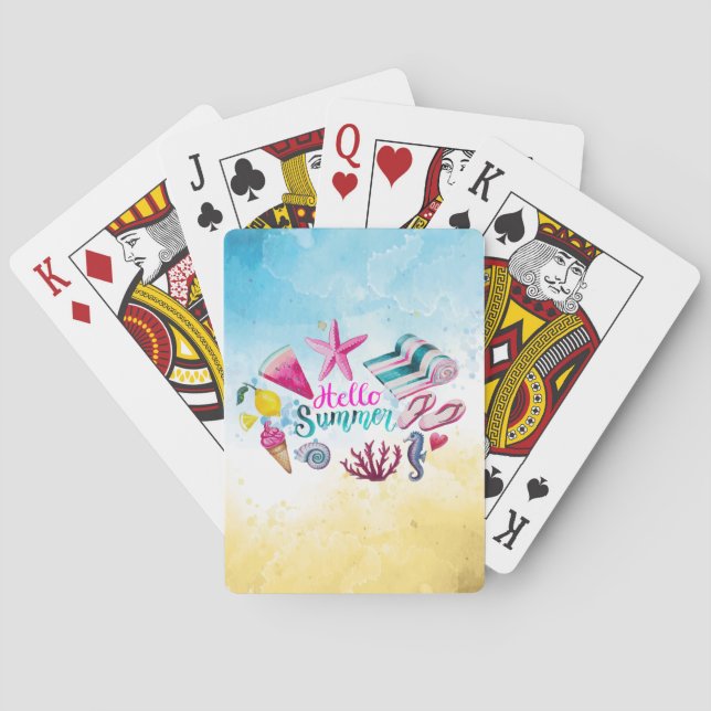 Baraja De Cartas Excelente Guay Hello Summer (Reverso)