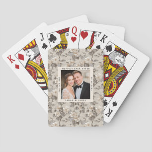 Baraja De Cartas Exóticas Gardenias Brillan en Boda Campestre