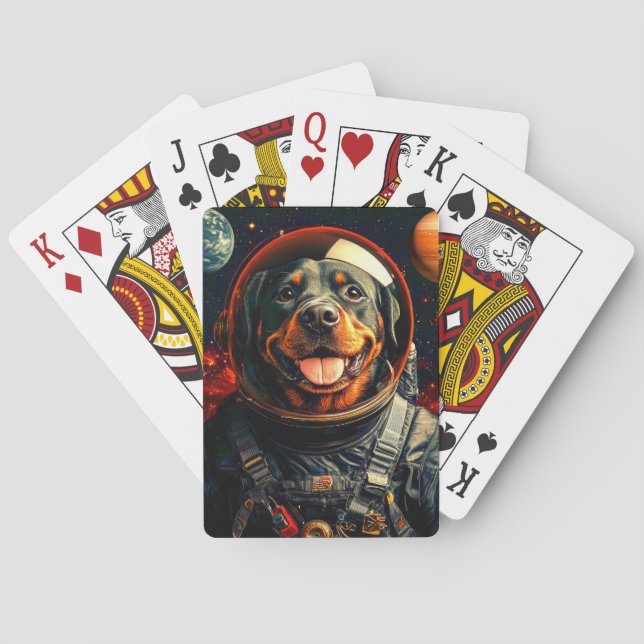 Baraja De Cartas Exploraciones de Rottweiler (Reverso)
