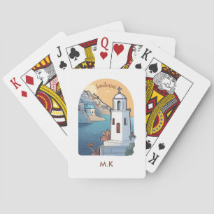 Baraja De Cartas Explorando Santorini, Grecia