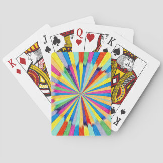 Baraja De Cartas Explosión Radial Colorida