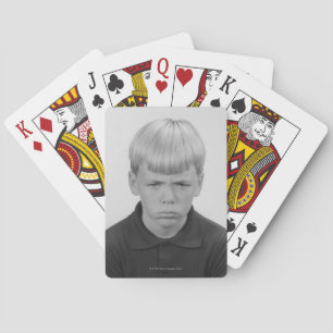 Baraja De Cartas Expresiones faciales del muchacho