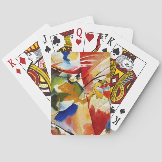 Baraja De Cartas Expresionismo artístico abstracto moderno (Reverso)