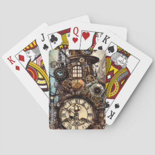 Baraja De Cartas Exquisito detalle de la fantasía de Steampunk Parí