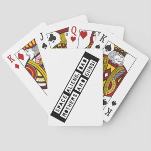 Baraja De Cartas ¡Extranjeros espaciales, madres y pistolas malas! 