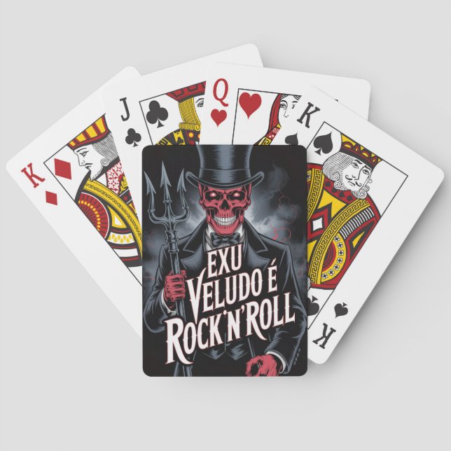 Baraja De Cartas Exu Veludo é Rock'N'Roll #1 (Reverso)