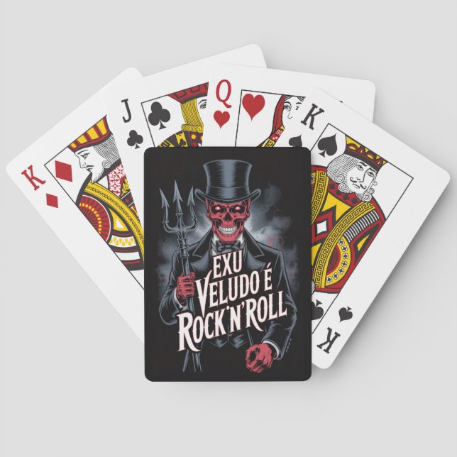 Baraja De Cartas Exu Veludo é Rock'N'Roll #1 (Reverso)