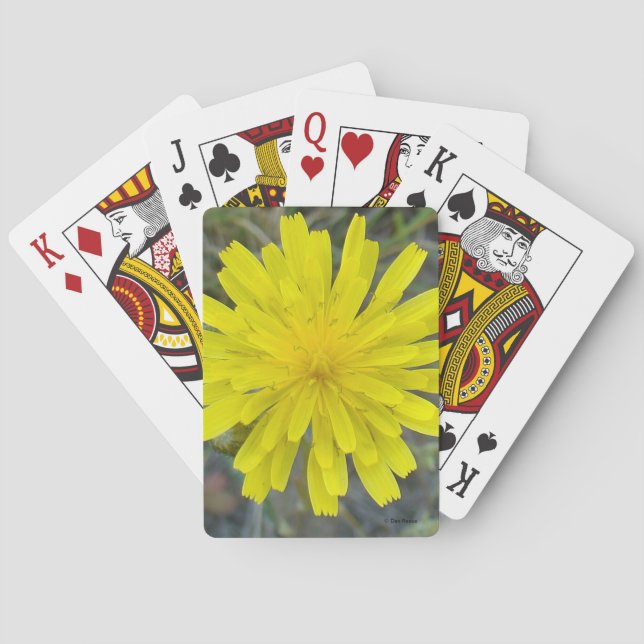 Baraja De Cartas F16 Flor Silvestre Amarilla King devil (Reverso)