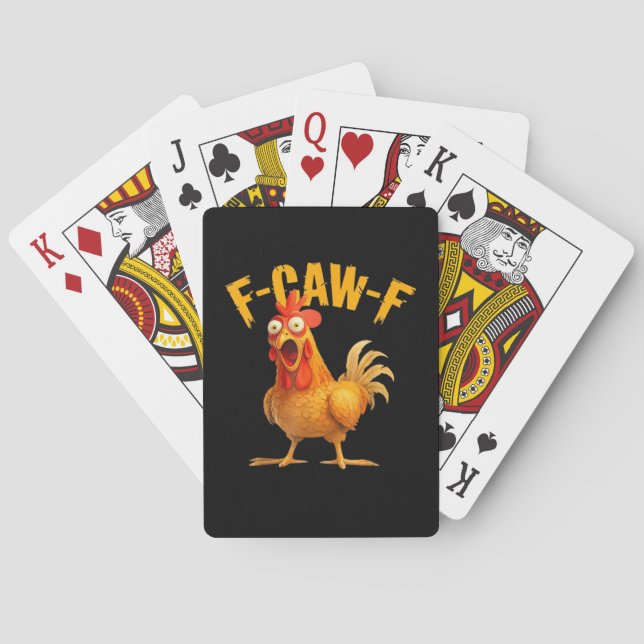Baraja De Cartas F-Caw-F Chicken Classic Retro Style (Reverso)
