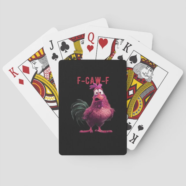 Baraja De Cartas F-Caw-F-Chicken Essential Aesthetic Unique (Reverso)