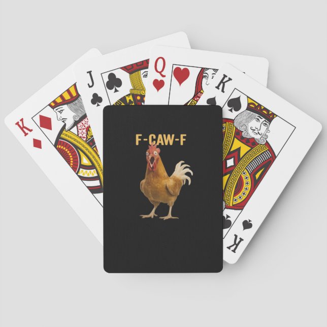 Baraja De Cartas F-Caw-F Chicken Essential Creative Graphic (Reverso)