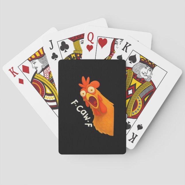Baraja De Cartas F-Caw-F Chicken Retro Classic (Reverso)